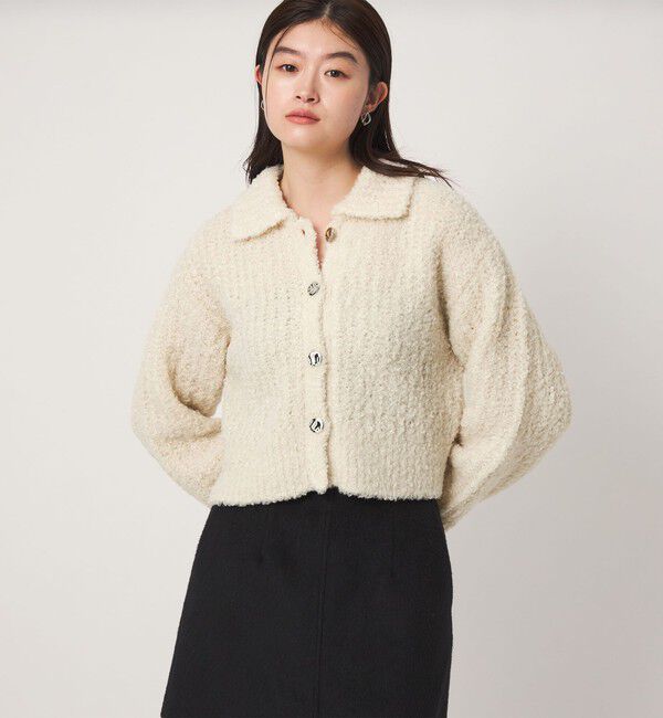 UNITED ARROWS green label relaxing「＜GLR_MINE＞フェザー ニット カーディガン」|カーディガン|