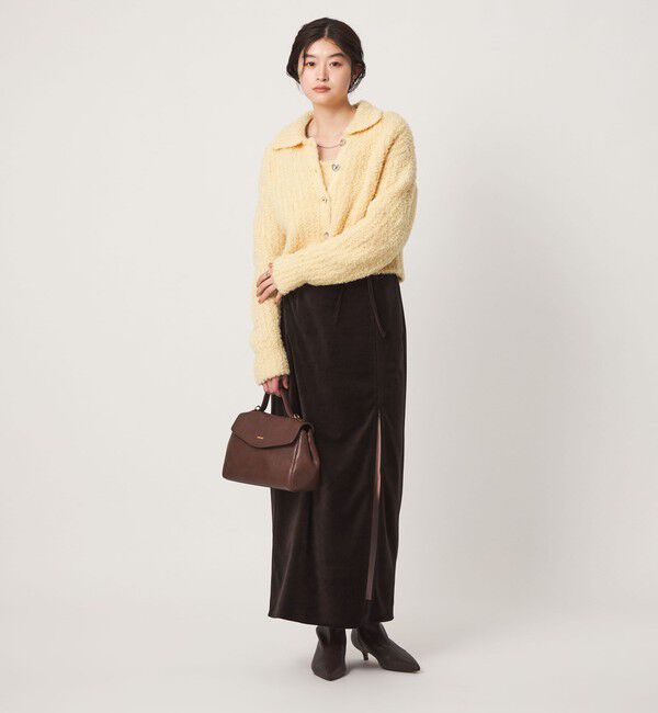 UNITED ARROWS green label relaxing「＜GLR_MINE＞フェザー ニット カーディガン」|カーディガン|