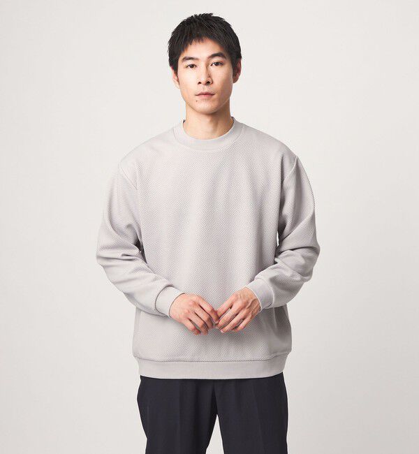 UNITED ARROWS green label relaxing「ツイル パフ クルーネック 長袖 カットソー」|Tシャツ・カットソー|LT.GRAY