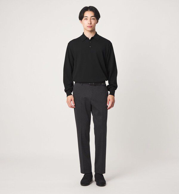 UNITED ARROWS green label relaxing「SUPER 120S ハイゲージ ニット ポロシャツ」|ニット・セーター|