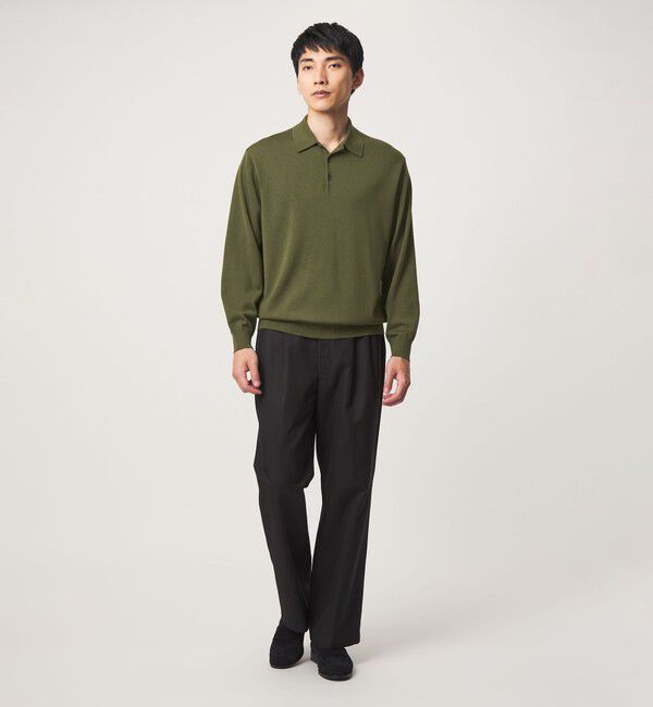 UNITED ARROWS green label relaxing「SUPER 120S ハイゲージ ニット ポロシャツ」|ニット・セーター|
