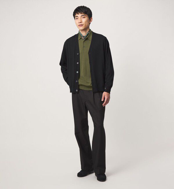 UNITED ARROWS green label relaxing「SUPER 120S ハイゲージ ニット ポロシャツ」|ニット・セーター|