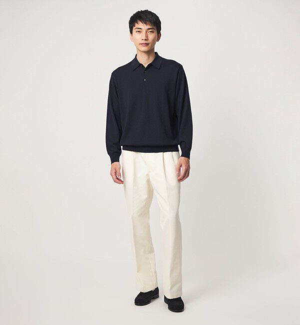 UNITED ARROWS green label relaxing「SUPER 120S ハイゲージ ニット ポロシャツ」|ニット・セーター|