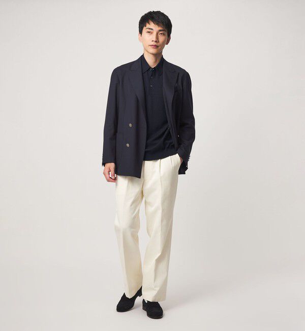 UNITED ARROWS green label relaxing「SUPER 120S ハイゲージ ニット ポロシャツ」|ニット・セーター|