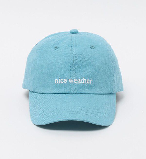NICE WEATHER「＜NICE WEATHER＞オリジナルロゴ キャップ 2」|キャップ・キャスケット|