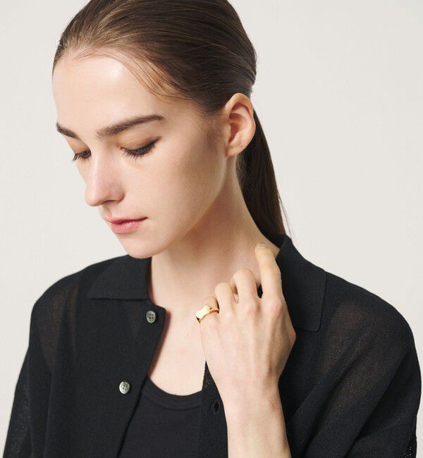 BEAUTY&YOUTH UNITED ARROWS「＜eoa＞オーヴァル ピンキー リング ゴールドプレーテッド」|リング|