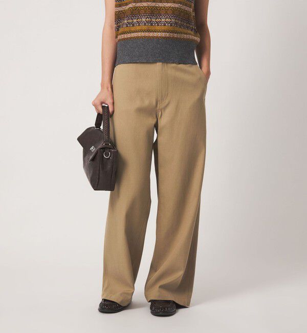 BEAUTY&YOUTH UNITED ARROWS「セルロースコットン チノ ストレートパンツ」|チノ|BEIGE