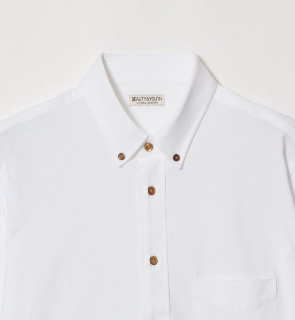 BEAUTY&YOUTH UNITED ARROWS「クイック ストレッチ シャンブレー ボタンダウン シャツ SLIM型 吸水速乾 タテヨコストレッチ」|シャツ・ブラウス|
