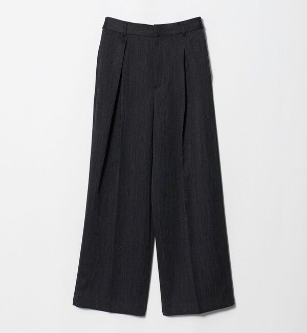 BEAUTY&YOUTH UNITED ARROWS「ツイードライク レイヤータック ワイドパンツ ウォッシャブル」|その他|DK.GRAY