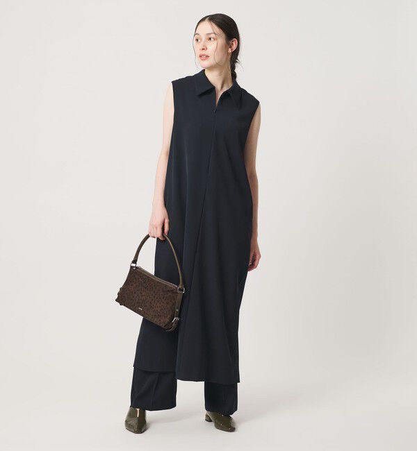 BEAUTY&YOUTH UNITED ARROWS「【WEB限定 Wardrobe DAILY MINIMAL】ダブルクロス スキッパーワンピース ウォッシャブル」|ワンピース|