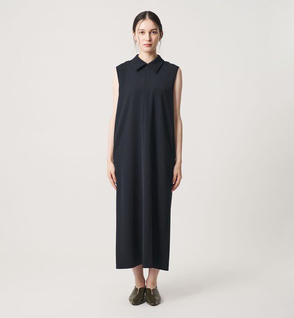 BEAUTY&YOUTH UNITED ARROWS「【WEB限定 Wardrobe DAILY MINIMAL】ダブルクロス スキッパーワンピース ウォッシャブル」|ワンピース|