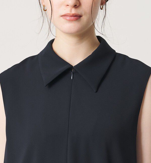 BEAUTY&YOUTH UNITED ARROWS「【WEB限定 Wardrobe DAILY MINIMAL】ダブルクロス スキッパーワンピース ウォッシャブル」|ワンピース|