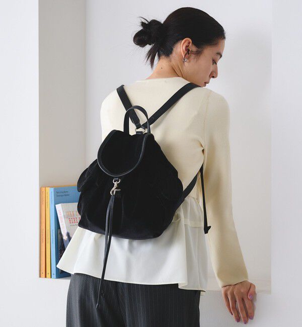 BEAUTY&YOUTH UNITED ARROWS「ベルベット ミニ リュック」|リュック|BLACK