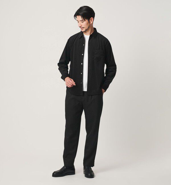 BEAUTY&YOUTH UNITED ARROWS「【WEB限定 WARDROBE SMART】 ウールライク ステルスポケット 1P セミワイド パンツ」|チノ|