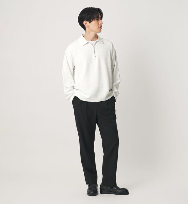 BEAUTY&YOUTH UNITED ARROWS「FUSION TWILL ハーフジップ カットソー UVカット タテヨコストレッチ 」|Tシャツ・カットソー|