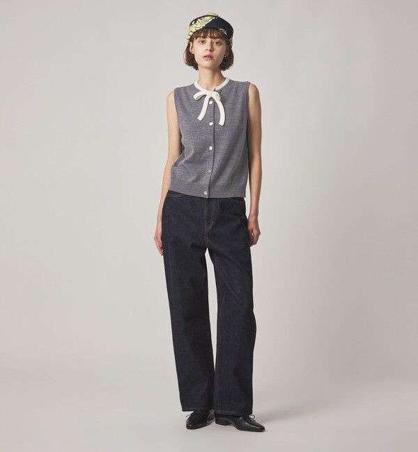 STEVEN ALAN「＜Steven Alan＞ウール タイリボン ノースリーブ ニット」|ニット・セーター|
