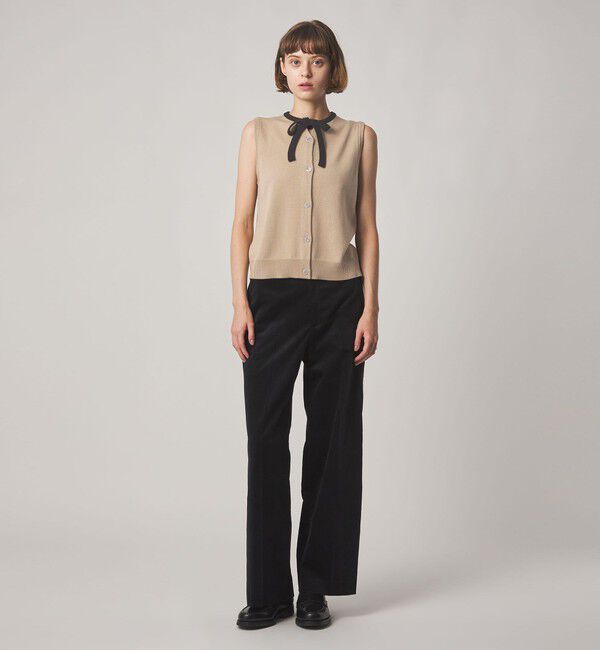 STEVEN ALAN「＜Steven Alan＞ウール タイリボン ノースリーブ ニット」|ニット・セーター|