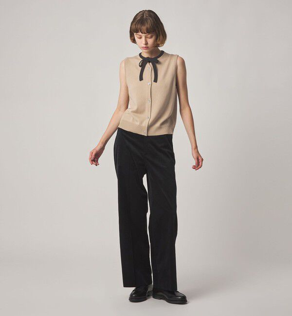STEVEN ALAN「＜Steven Alan＞ウール タイリボン ノースリーブ ニット」|ニット・セーター|