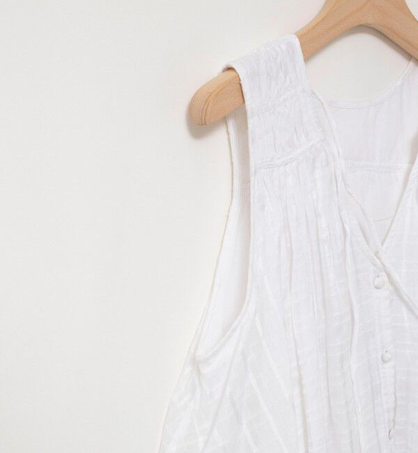 NOLLEY'S「【MARILYN MOON/マリリーンムーン】sheer check 2way gathered blouse」|シャツ・ブラウス|