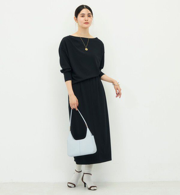 NOLLEY'S sophi「【BECシリーズ】《セットアップ対応》ウォッシャブルライトダンボールジョーゼット2WAYプルオーバー」|Tシャツ・カットソー|