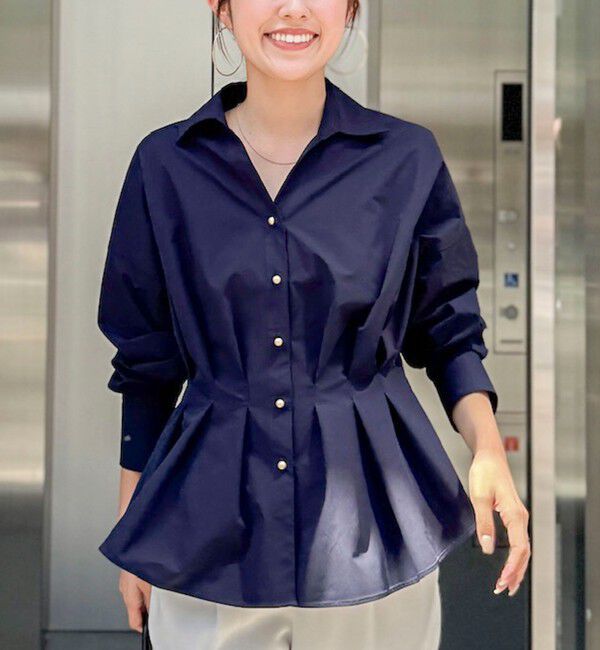 NOLLEY'S「【WEB＆一部店舗限定カラー】【GOODS BUYER 石田別注カラー】ストレッチタフタスキッパータックシャツ」|シャツ・ブラウス|