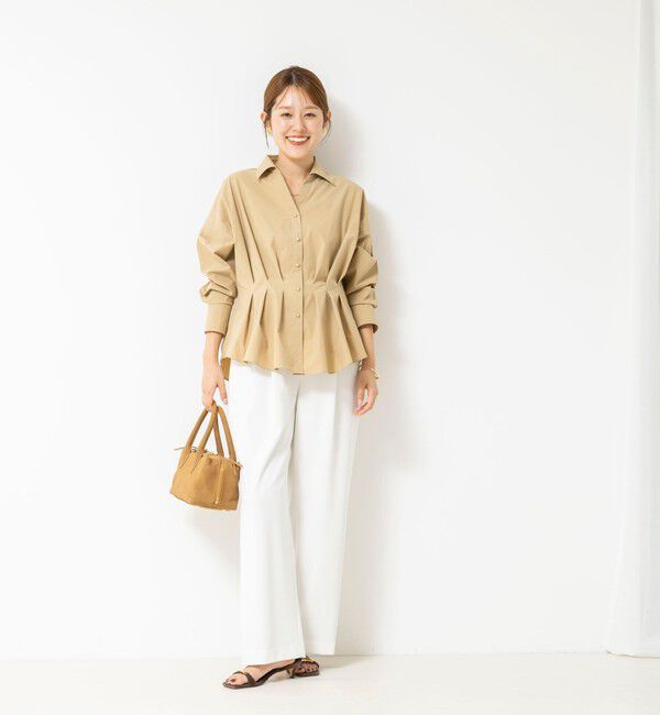 NOLLEY'S「【WEB＆一部店舗限定カラー】【GOODS BUYER 石田別注カラー】ストレッチタフタスキッパータックシャツ」|シャツ・ブラウス|