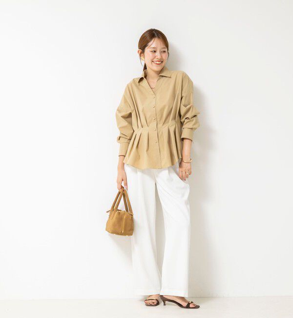 NOLLEY'S「【WEB＆一部店舗限定カラー】【GOODS BUYER 石田別注カラー】ストレッチタフタスキッパータックシャツ」|シャツ・ブラウス|