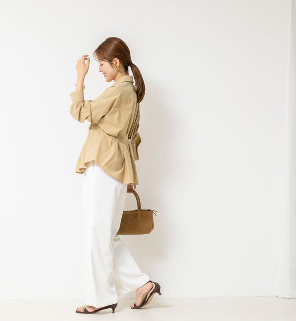 NOLLEY'S「【WEB＆一部店舗限定カラー】【GOODS BUYER 石田別注カラー】ストレッチタフタスキッパータックシャツ」|シャツ・ブラウス|