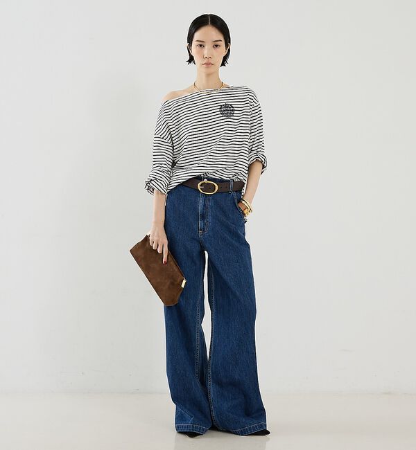 The Store by C' 「【REMI RELIEF】【別注】オフショルボーダープルオーバー」|Tシャツ・カットソー|