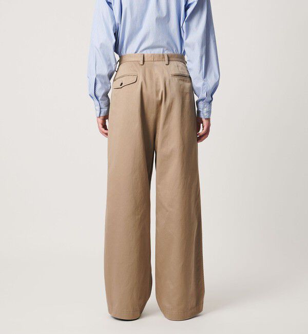 UNITED ARROWS「＜District＞ウォッシュド チノ ２プリーツ ワイドパンツ」|チノ|