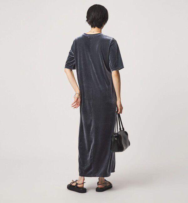 UNITED ARROWS green label relaxing「ベロア ショートスリーブ ワンピース」|ワンピース|