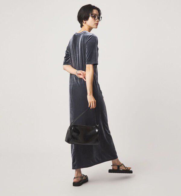 UNITED ARROWS green label relaxing「ベロア ショートスリーブ ワンピース」|ワンピース|