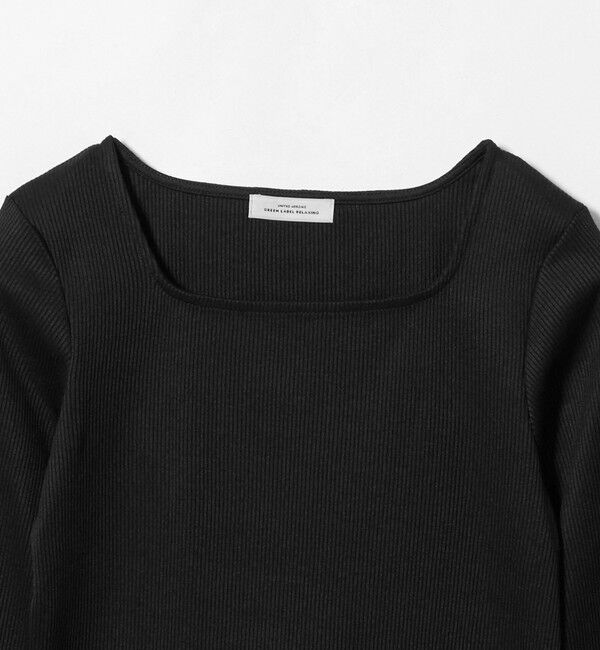 UNITED ARROWS green label relaxing「ブライトリブ スクエアネック ロングスリーブ カットソー」|Tシャツ・カットソー|