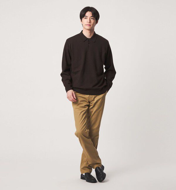 UNITED ARROWS green label relaxing「【WEB限定】JUST fit ハイゲージ ジャケイン ニットポロ」|ニット・セーター|