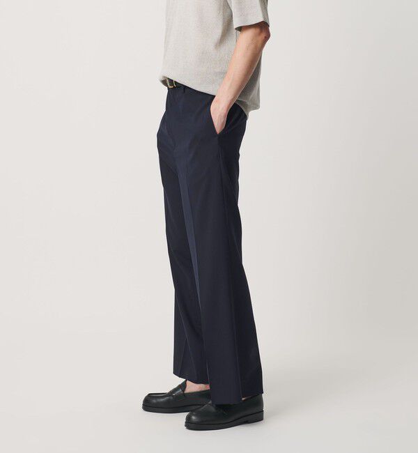BEAUTY&YOUTH UNITED ARROWS「TR ウーステッド フレア スラックス NO.7 ウォッシャブル」|チノ|NAVY