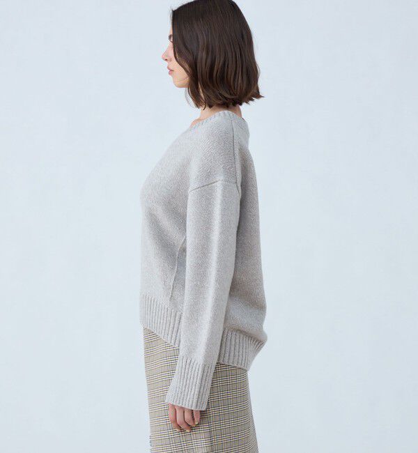 MACPHEE「【WEB限定】ラムカシミヤ Vネックプルオーバー」|ニット・セーター|