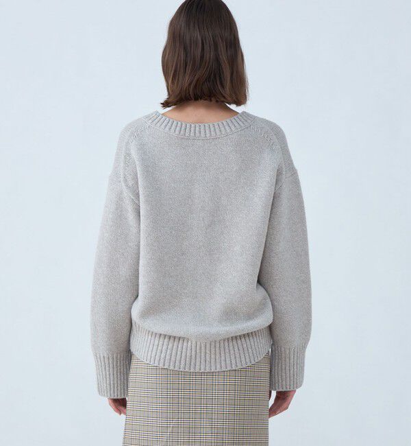 MACPHEE「【WEB限定】ラムカシミヤ Vネックプルオーバー」|ニット・セーター|