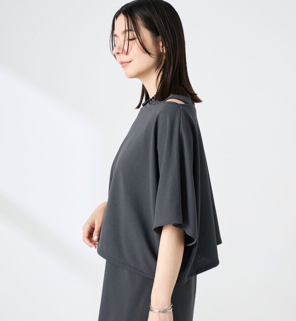 NOLLEY'S「《アンサンブル対応》ウォッシャブルイージーケアカノコケーププルオーバー」|Tシャツ・カットソー|