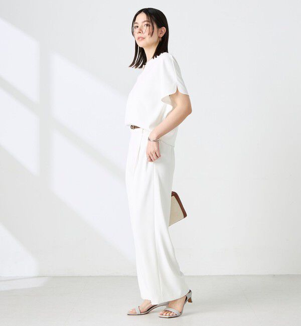 NOLLEY'S sophi「《セットアップ対応》NEW morisachiウォッシャブルツイルケープ風ブラウス」|シャツ・ブラウス|