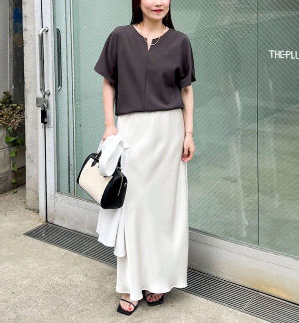NOLLEY'S sophi「《セットアップ対応》NEW morisachiウォッシャブルツイルケープ風ブラウス」|シャツ・ブラウス|