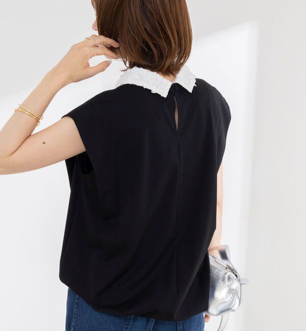 NOLLEY'S「《セットアップ対応/接触冷感》【BECシリーズ】ウォッシャブルハイスペックジャージノースリーブ」|Tシャツ・カットソー|