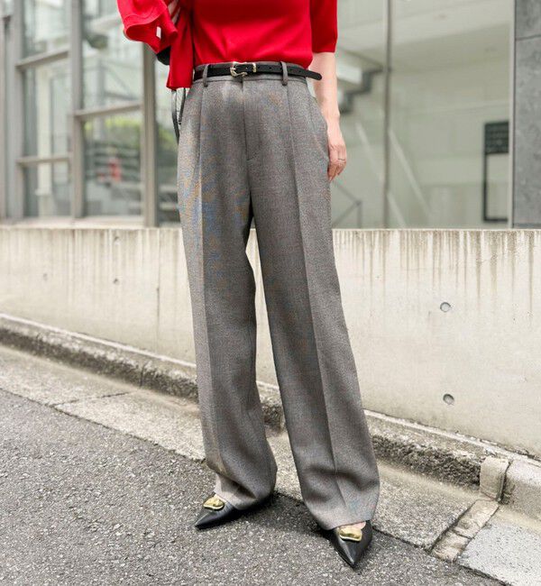 NOLLEY'S「《セットアップ対応》ウォッシャブルシャーク愛されセミワイドパンツ」|その他|