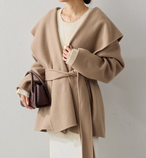  「【WEB限定】【名品】リバーショールコート」|その他|キャメル