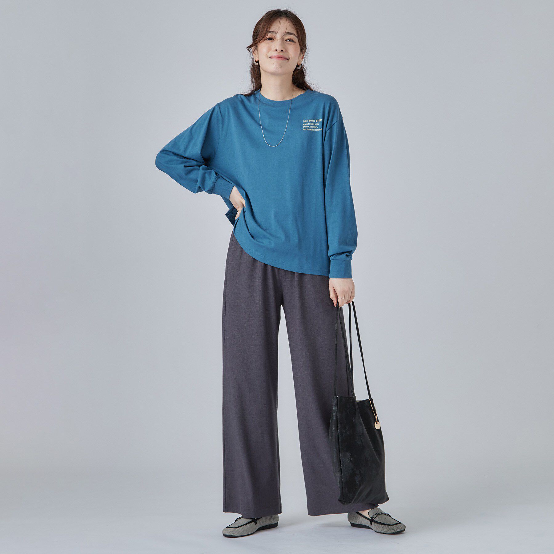 SHOO･LA･RUE「【S-LL】デイリー使いに 選べる6柄プリントロンT」|Tシャツ・カットソー|