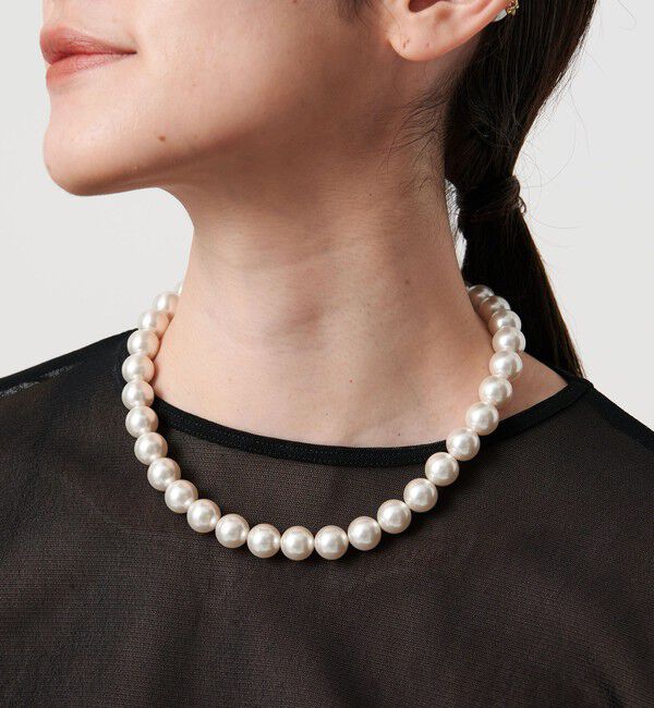UNITED ARROWS「イミテーションパール 2WAY ネックレス」|ネックレス|WHITE