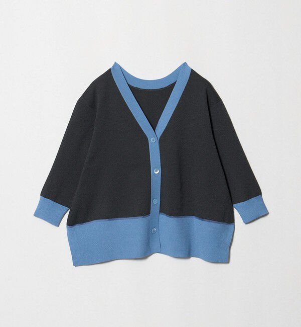 UNITED ARROWS「8分袖 ミニマル 2WAY カーディガン ‐ウォッシャブル‐」|カーディガン|DK.GRAY