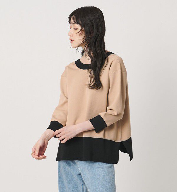 UNITED ARROWS「8分袖 ミニマル 2WAY カーディガン ‐ウォッシャブル‐」|カーディガン|BEIGE