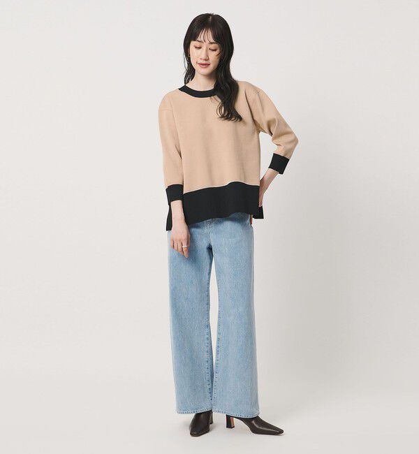 UNITED ARROWS「8分袖 ミニマル 2WAY カーディガン ‐ウォッシャブル‐」|カーディガン|