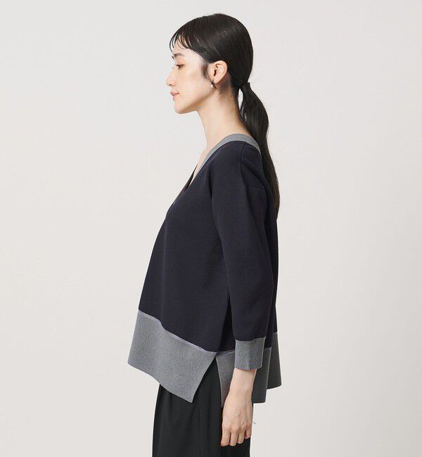 UNITED ARROWS「8分袖 ミニマル 2WAY カーディガン ‐ウォッシャブル‐」|カーディガン|