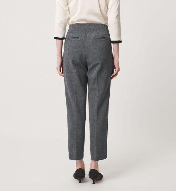 UNITED ARROWS「ダブルクロス スリムパンツ ‐ストレッチ ウォッシャブル‐」|スラックス|